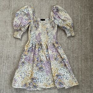 Floral Puff Sleeve Dress
